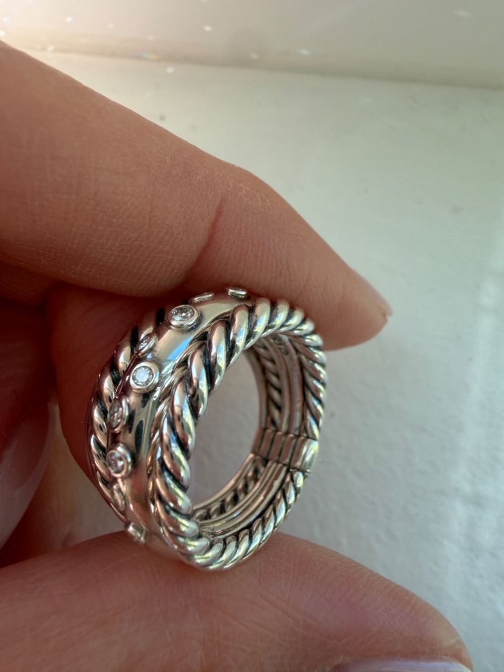 David Yurman Five Row Pure Form Ring - Picture 5 of 9